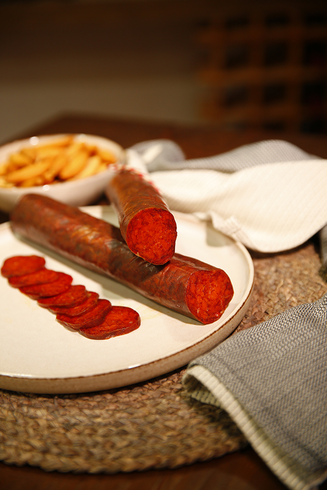 Chorizo de castaña Iberico. (precio por kg)