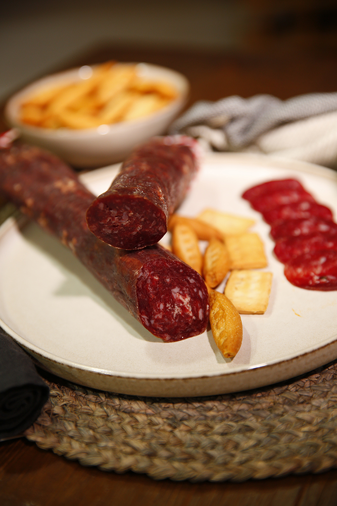 Salchichón de Castaña Iberico (precio por kg).